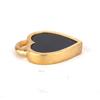 925 Sterling Silver Black Onyx Heart Pendant Gold Plated Handmade Fine Jewelry Gift for Her