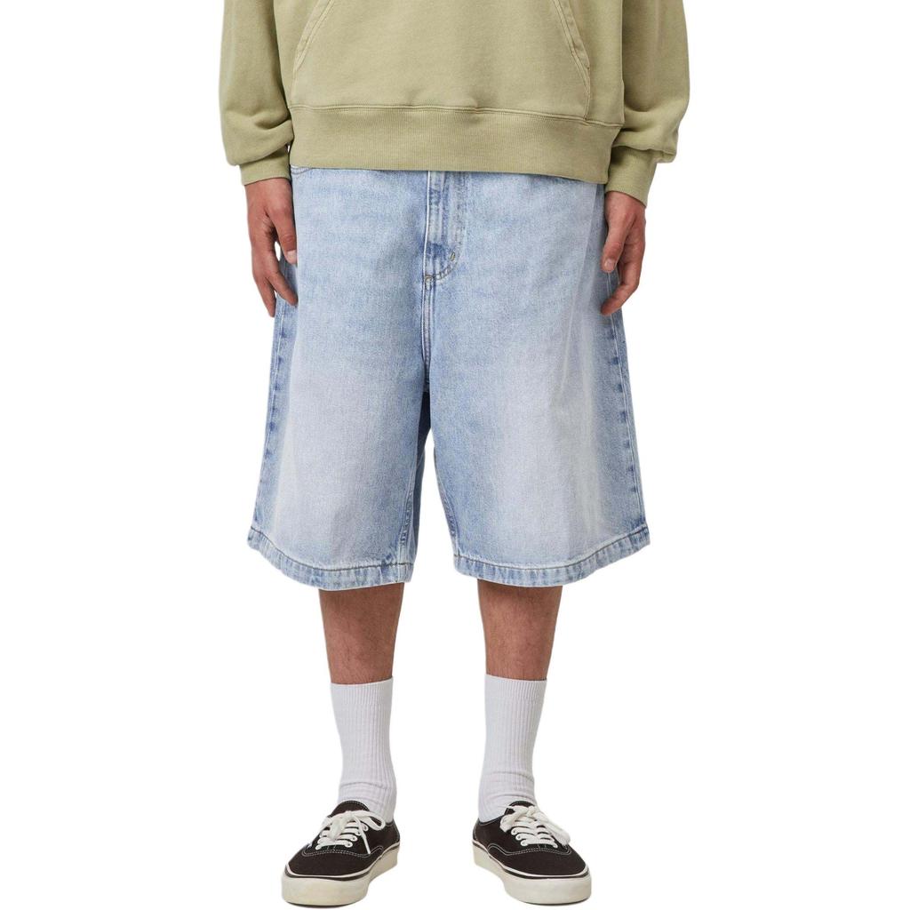 Carhartt WIP SS26 Brandon Loose Fit Heavyweight Low Rise Casual Denim Shorts Men Shorts I037161-01-WU