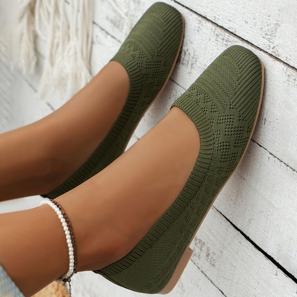 Women Flat Shoes Slip Comfortable Walking Ballerina Shoes Cute Ballet Ladies Portable Low Womens Tennis Shoes for Flat Feet
