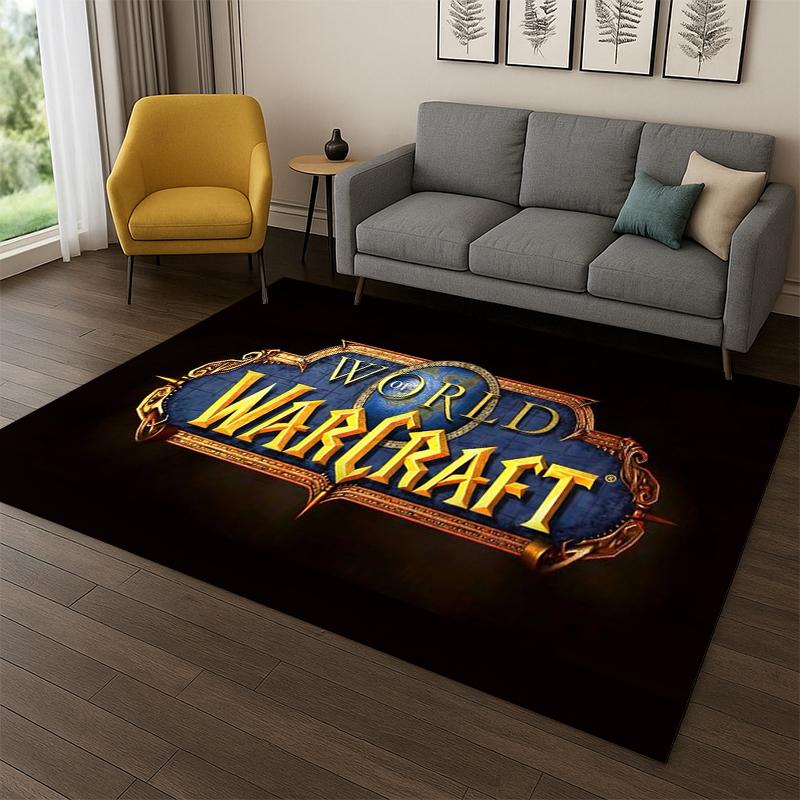 Demon Hunter Arthas World of Warcraft WOW Game Carpet Rug for Bedroom Living Room Sofa Doormat Home Decor,Area Rug Non-slip