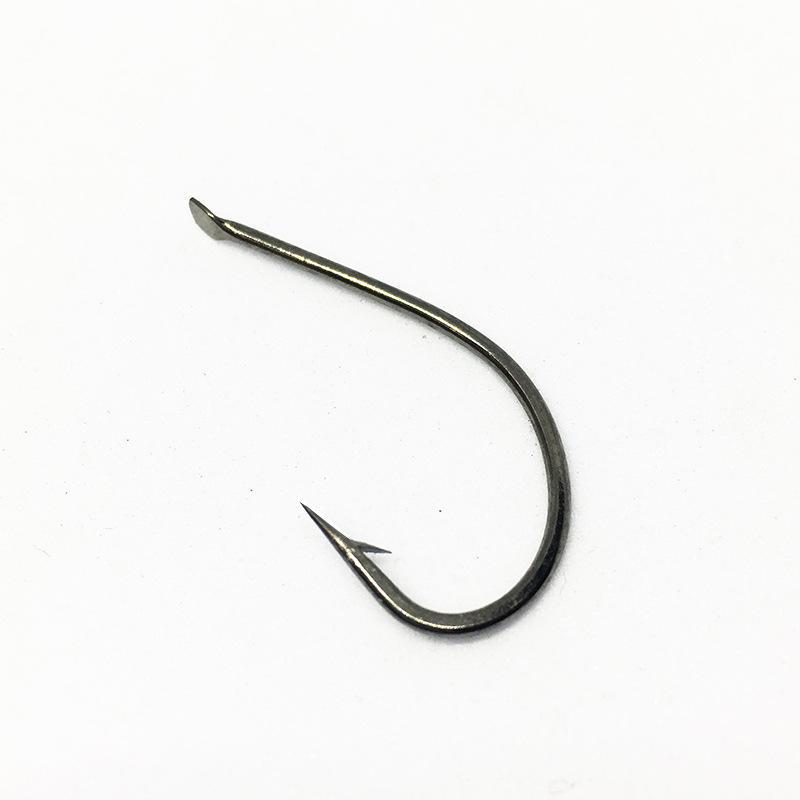 Sea Fishing Hooks: 100-Pack Fine Steel Marushi Hooks with Barbs, High-Carbon Steel, Sizes 3#-36, Long Handle.