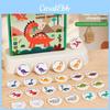 Wooden Dinosaur Alphabet Puzzle For Kids Educational Toy Learning Early Development