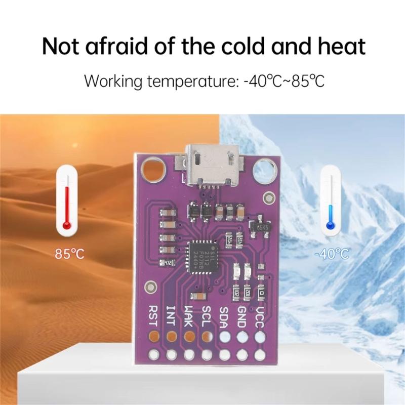 CP2112 Debug Board USB to I2C Communication Module Type C Evaluation Kit Sensors Module Adapter for Data Monitoring