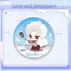 Love and Deepspace 58MM Badge Sylus Rafayel Zayne Xavier Caleb Anime Cosplay Cartoon Emblem Brooch Pin Fans Collection Deco Gift