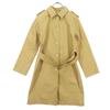 Cotton Long Sleeve Trench Coat 2 Brown Women Used