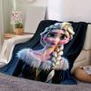 1pc. Cartoon Elsa Blanket, Seasonal Universal, Home Decoration, Throw Blankets, Soft Flannel Throw Blanket, Versatile & Cozy for Bedroom, Ca