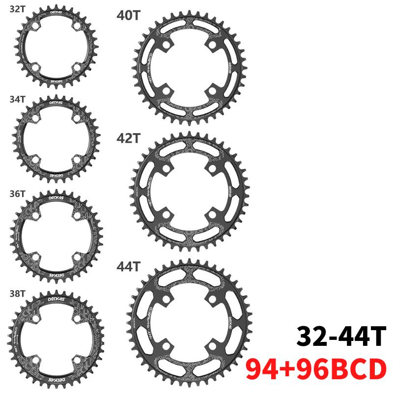 DECKAS 94+96 BCD Fahrrad-Kettenblatt 32T 34T 36T 38T MTB-Rad Kettenblatt Berg Krone Rund Oval für M4000 M4050 NX X1 Kurbel