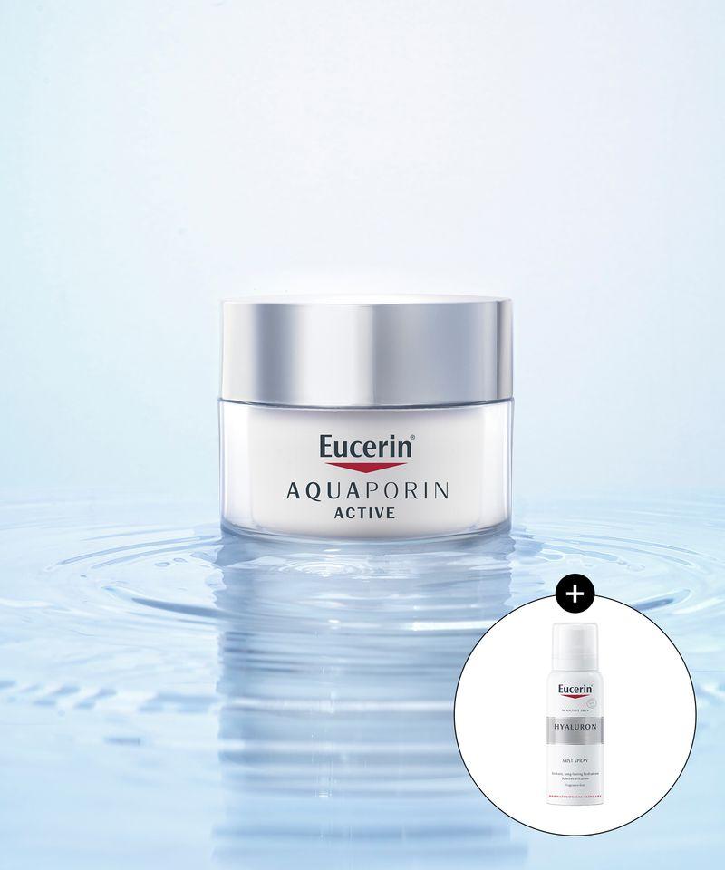 Eucerin Aquaporin Active for Dry Skin 50ml (for dry skin) + Hyaluron Mist 50ml