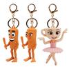 Enchanting Shanhaijing Mythical Animals and Ballet Girl Italian Style Keychain Pendant