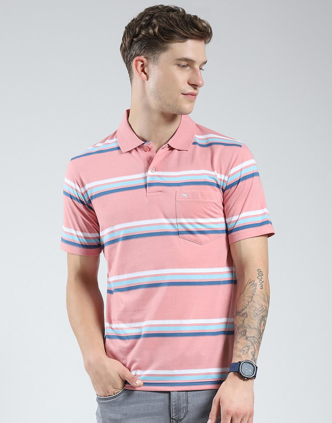 

Monte Carlo Men s Regular Fit Polo Half Sleeve T-Shirt 3XL розовый