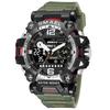 SMAEL Alloy Military Style Watch Night Glow Waterproof Dual Display Quartz Electronic Watch 8072 Outdoor Tactical Men's