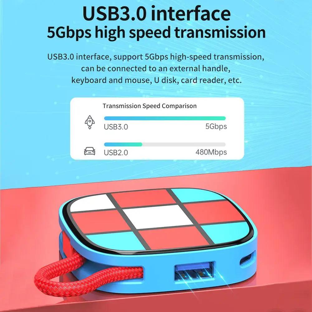 2nd Type C Docking Station 3 in 1 For Switch 2 4k 60Hz USB 3.0 5Gbps PD-100W