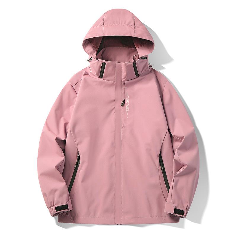 Windproof Waterproof Jacket Women's Plus Size Mountaineering Clothes Thin Outdoor Windcheaters Men's Assault Suit Casual Soft Shell Work Coat