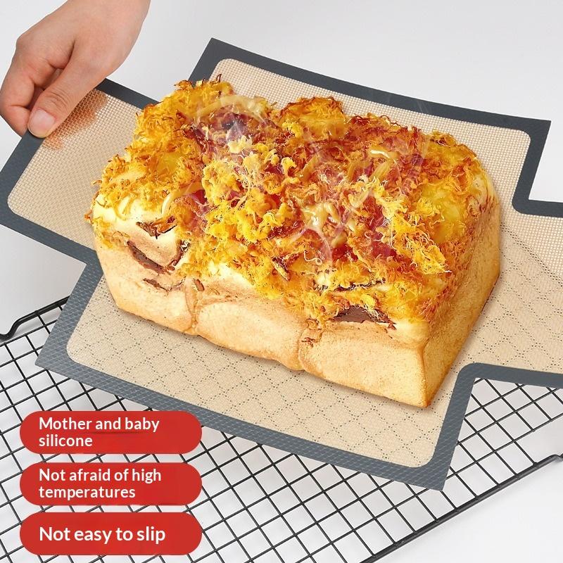 Forro de Silicone Reutilizável de Grau Alimentício para Pão Tapete de Assar Resistente ao Calor Alça Antiaderente Para Formas de Pão Ferramenta de Transferência de Massa