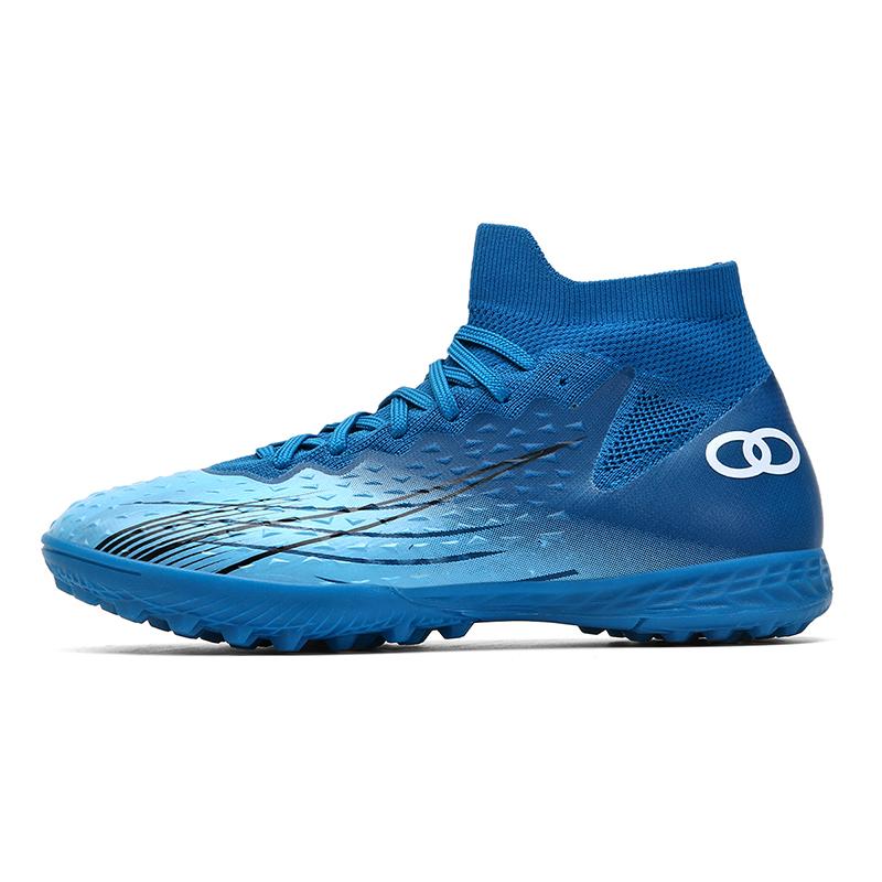 Mens Football Shoes TF/FG Lace Up Non-slip Breathable Anti Slip Soft Elastic Professional Training Soccer Shoes for Men