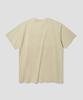 AGOD Original Camping Lettering Short Sleeve T-Shirt [Light Beige]