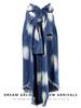 2024 Summer Tie-Dye Fringed Hem Tie-Waist Long Skirt for Women