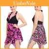 Stilvolles Neues Damen Sexy Mode Übergröße Floral High Waist Badeanzugkleid Für Elegante Schwimmtage