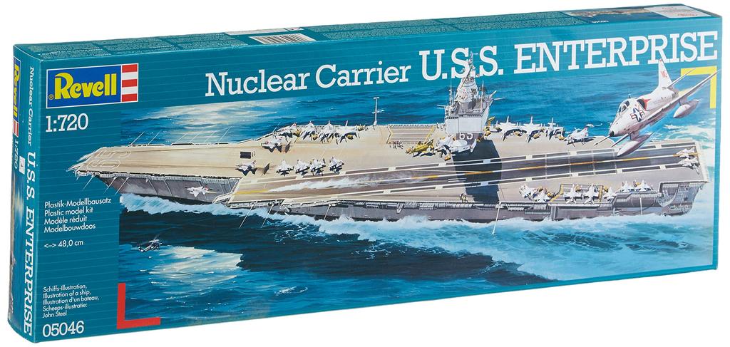 German Revell 1/720 Scale Nuclear Aircraft Carrier Enterprise 05046