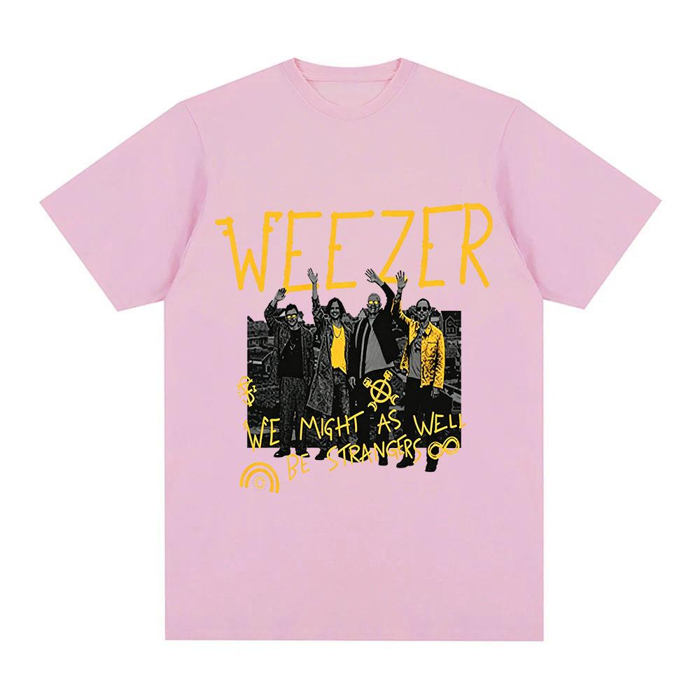 Weezer 2026 Bandtour T-Shirt Baumwolle Neue Alben Vorabveröffentlichung Grafikdruck T-Shirts Mode Damen Herren Lässig Rundhals Oberteile Sommer