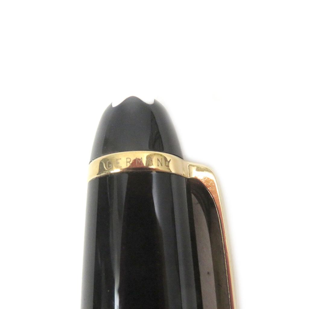 Excellent MONTBLANC Ballpoint pen Meisterstck Classic Twist type Black gold mens Used