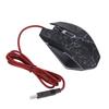 Kabelmaus Schwarz Crack USB-Anschluss Gaming Beleuchtung Einstellbar Computerzubehör