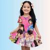 3-14 Year Old Girl KPop Demon Hunters 3d Printed Short Sleeved Dress Loose And Comfortable Party Dress 100-160