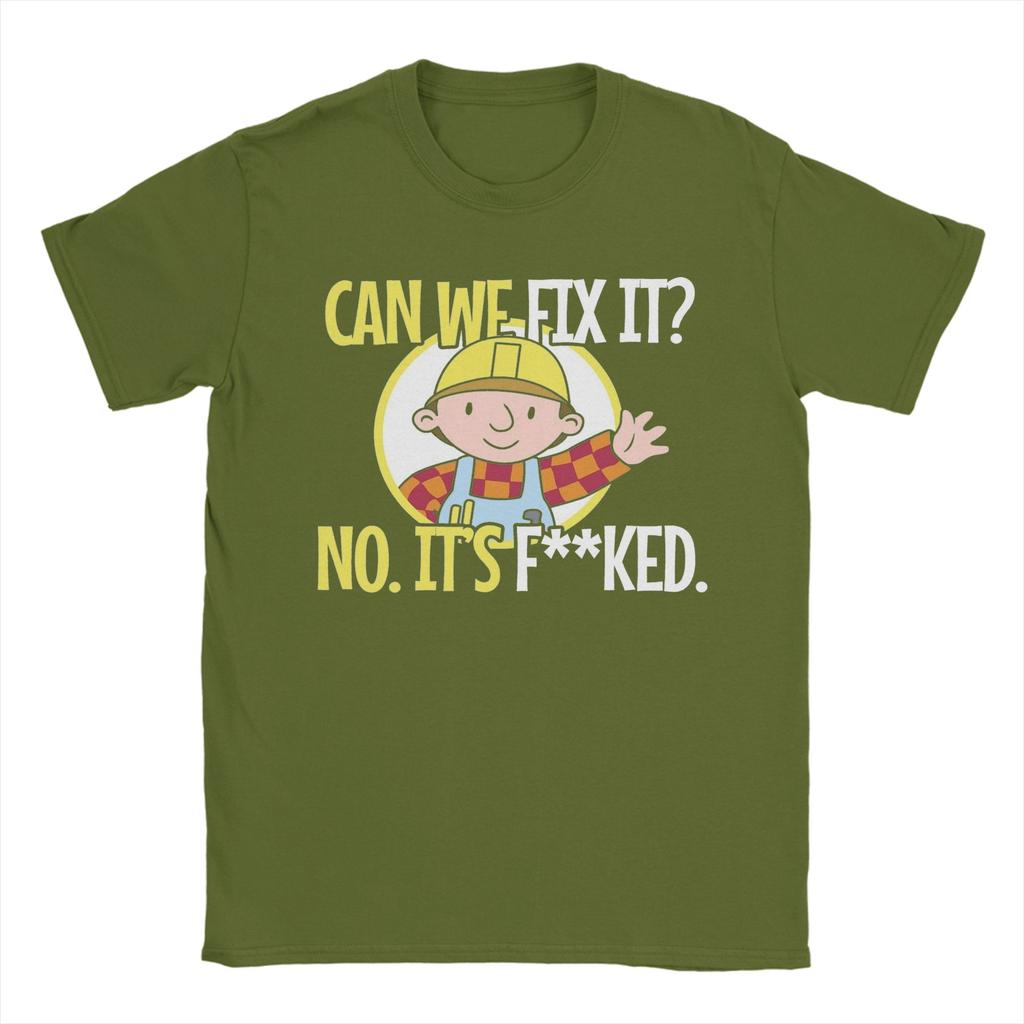 Possiamo Ripararlo Divertente Uomo delle Riparazioni Ingegnere Maglietta Uomo Cotone Fantastica T-Shirt Girocollo T-Shirt Manica Corta Abbigliamento Estate