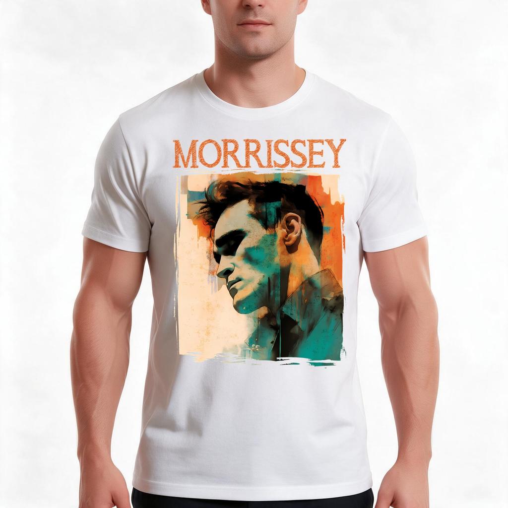 Morrissey 80s 90s Moz Illustration Art Work Tshirt Summer Casual Cotton Tee Oversized Streetwear Tops Vintage Graphic Print