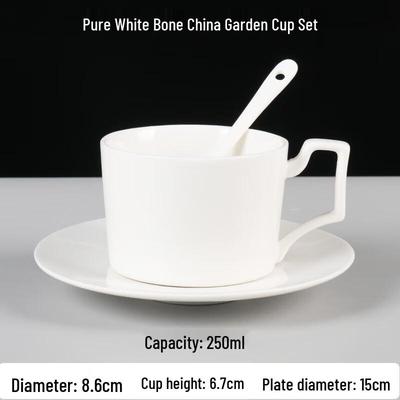 Bone China Coffee Cup and Saucer Set