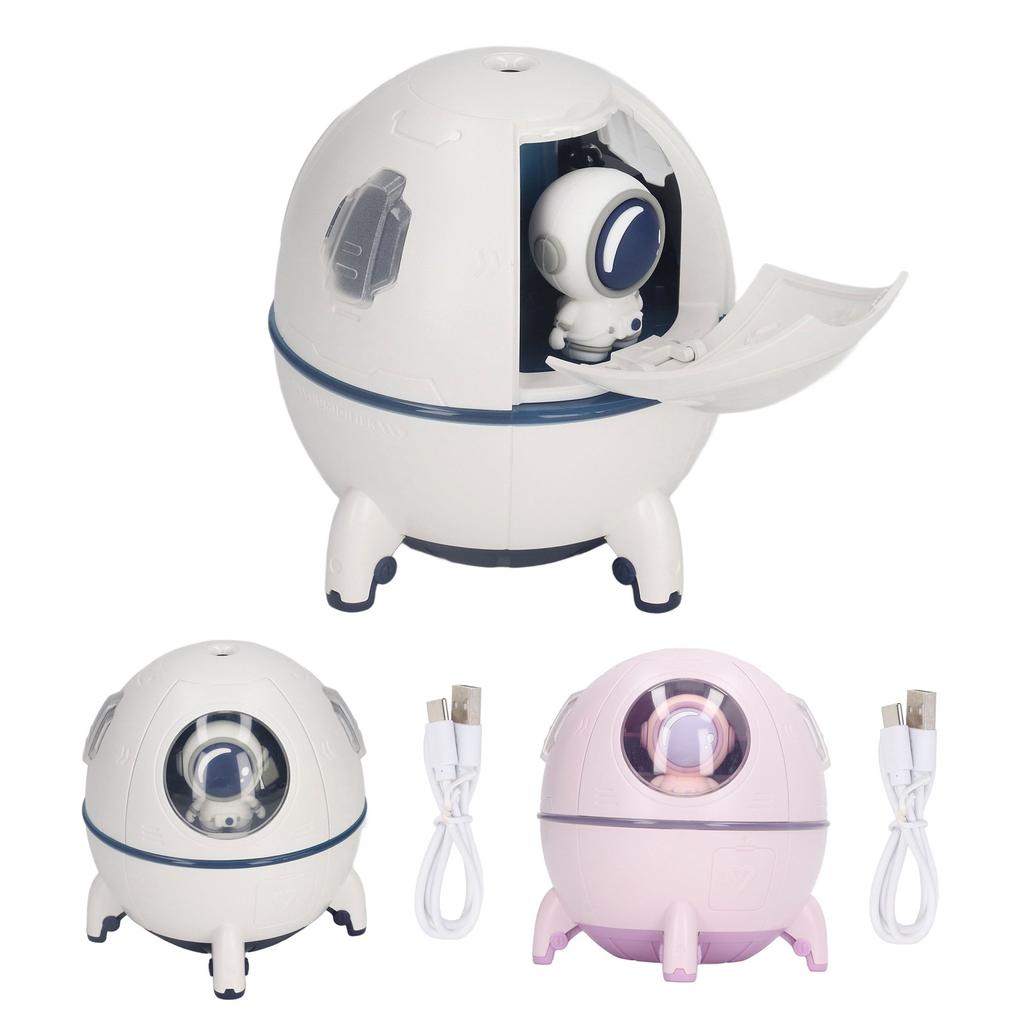 Space Capsule Humidifier USB Large Mist Volume Cute Baby Humidifier with Diffuser Night Light for Ho