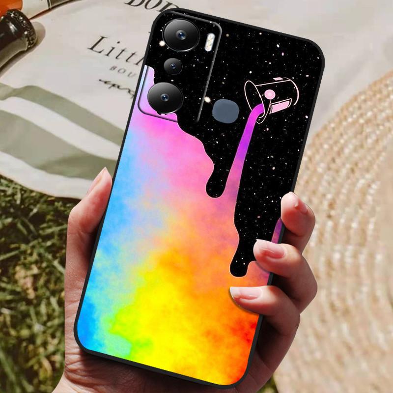 For Infinix Hot 20i Case Wolf Lions Painted TPU Silicone Soft Case for Infinix Hot 20i Phone Cover X665C X665E Shockproof Fundas