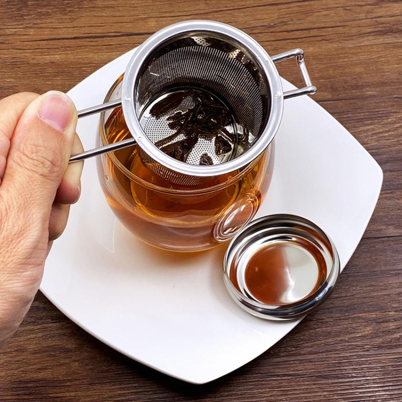 Stainless Steel Loose Leaf Tea Steeper Fine Mesh Filter Bags Practical Coffee Filter For Home Tea Making Accessories