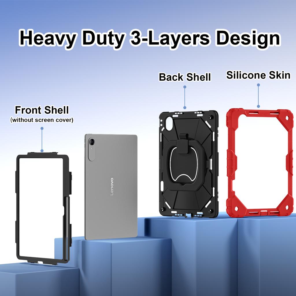 For Idea Tab Pro Gen 2 TB390 TB376FC 378FU Armor Tablet Case For Xiaoxin Pad Pro 13 GT13 13inch Rotating Stand Cover