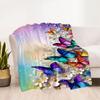 Enchanted Butterfly Garden blanket Suitable for offices, travel, living rooms also a good gift for friends and family Suitable for all seasons.
