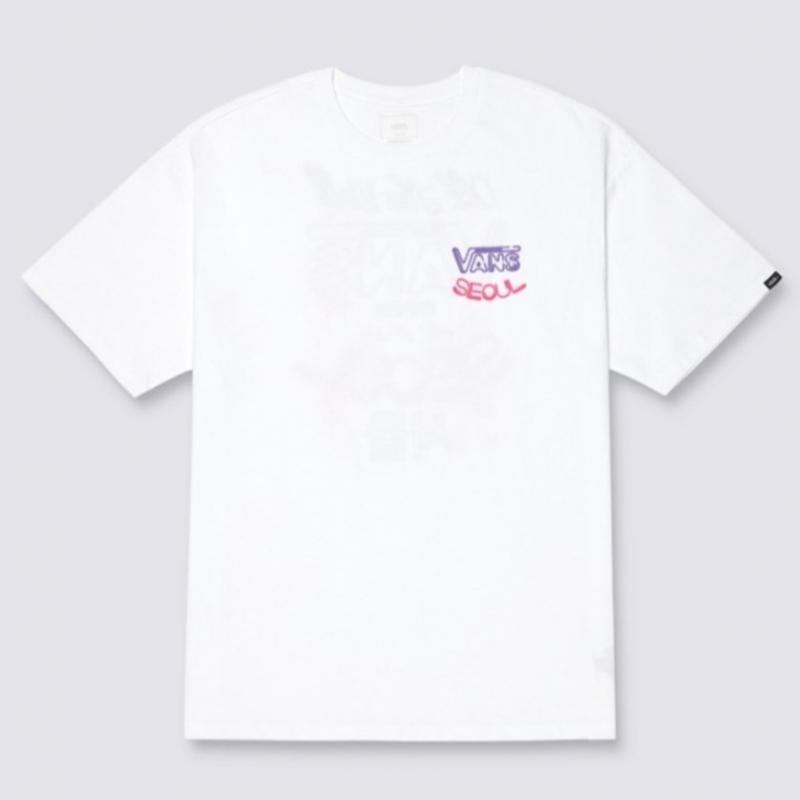 Vans Seoul NighT Oversized T shirT whiTe vn000h21whT