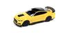 Kyosho AUTO WORLD 1/64 Scale 2021 Ford Mustang Shelby GT500 Carbon Fiber Track Pack Grabber Yellow/Black (Finished Product) AWSP171A