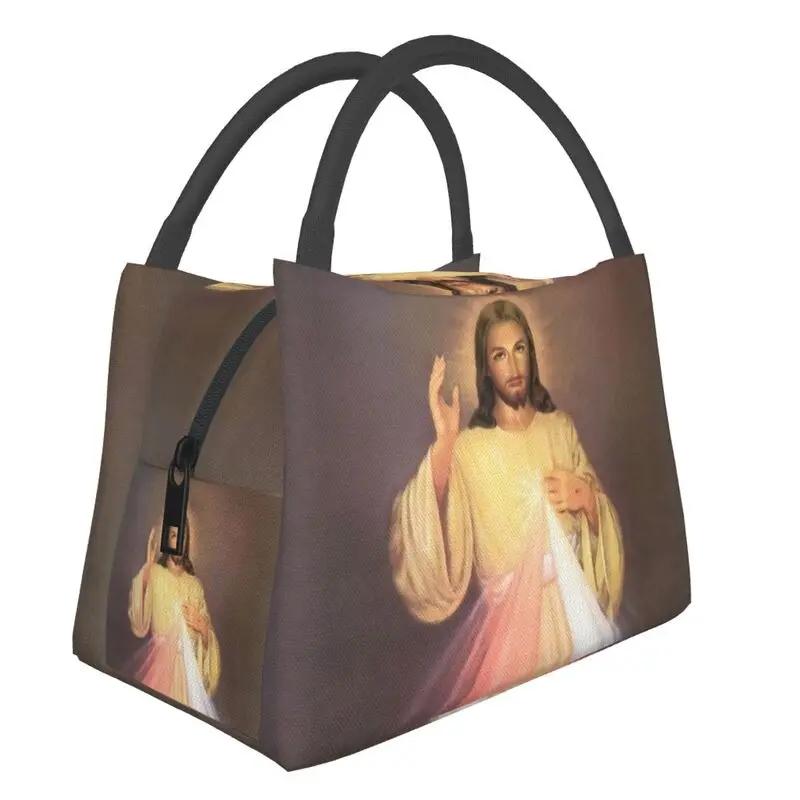 Jesus Is My King Thermal Insulated Lunch Bags Women My King Faith God Resuable Lunch Tote Meal Food Box