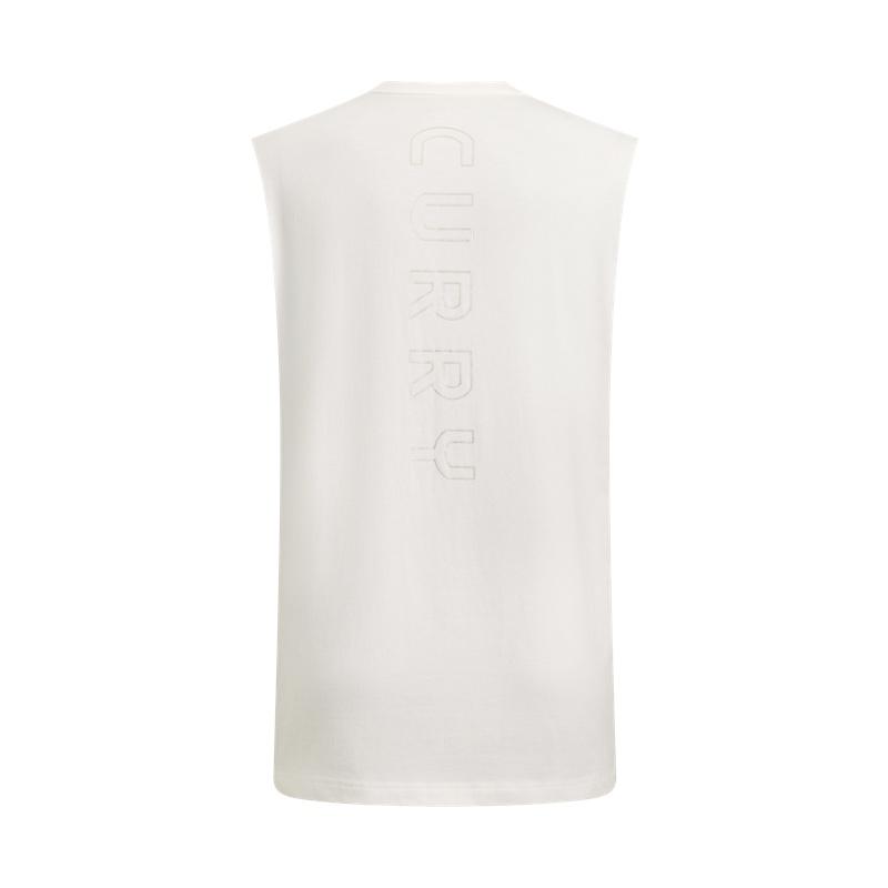 Under Armour Curry Bequem Stilvoll Schlicht Einfarbig Vielseitiges Tanktop Herren Tops Weiß 1390352-100