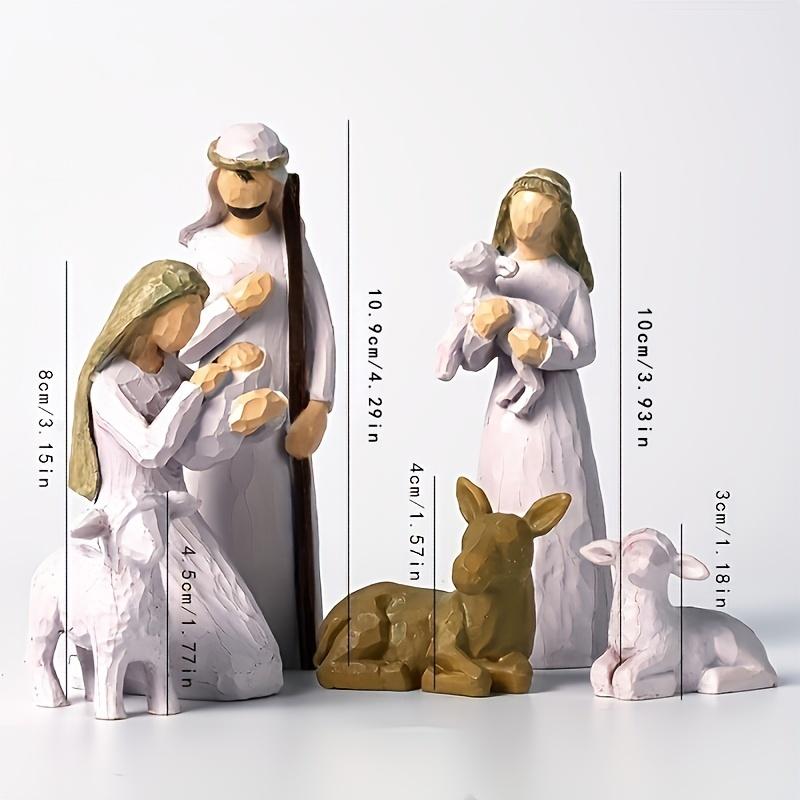 Christmas Character Statue Collection Sculpture Handdrawn Christmas Zan Pognaro BibleMagi Holiday Christmas Wedding Gift