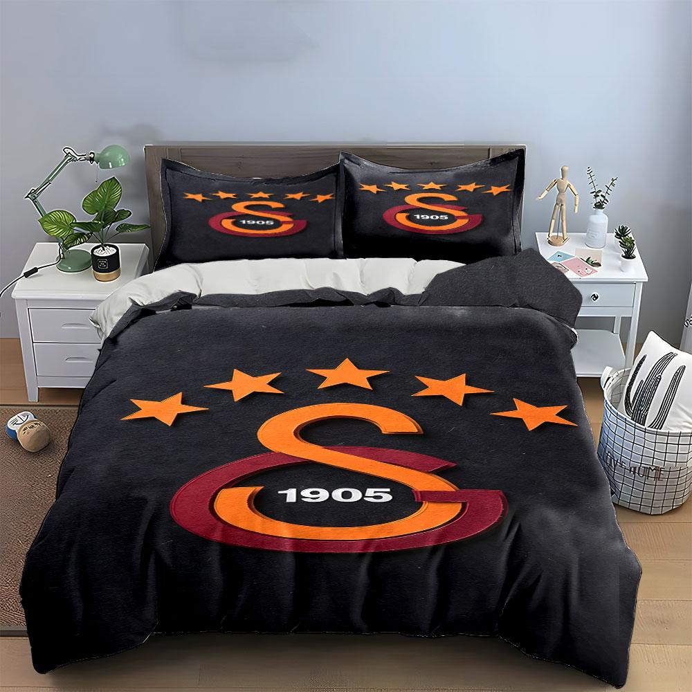 Orange stars, "1905", logo. Bedding sets Duvet cover sets Duvet covers Pillowcases(1*Duvet Cover 2*Pillowcases without duvet insert)