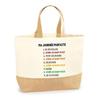 Tote Bag Jute - PLANETEE - Baby Foot Perfect Day - Multicolore - Natural Jute - Made In France