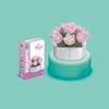 Small Children Puzzle Particle Building Block Flower Flexing Potted Model Toy