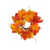 Realistic Maple Leaf Rose Candle Ring Reusable Artificial Vines  Halloween Decor Gifts