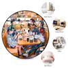 Classic Japanese-style Cartoon Demon Slayer Round Rug, Home Soft Decorative Anti-slip Yoga Mat and Chair Mat, Outdoor Floor Mat Carpet K23