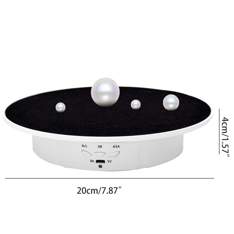 90/180 Degree Electric Rotating Display Stand Shop Display Turntable Mirror Spinning Base for Photography Products Shows