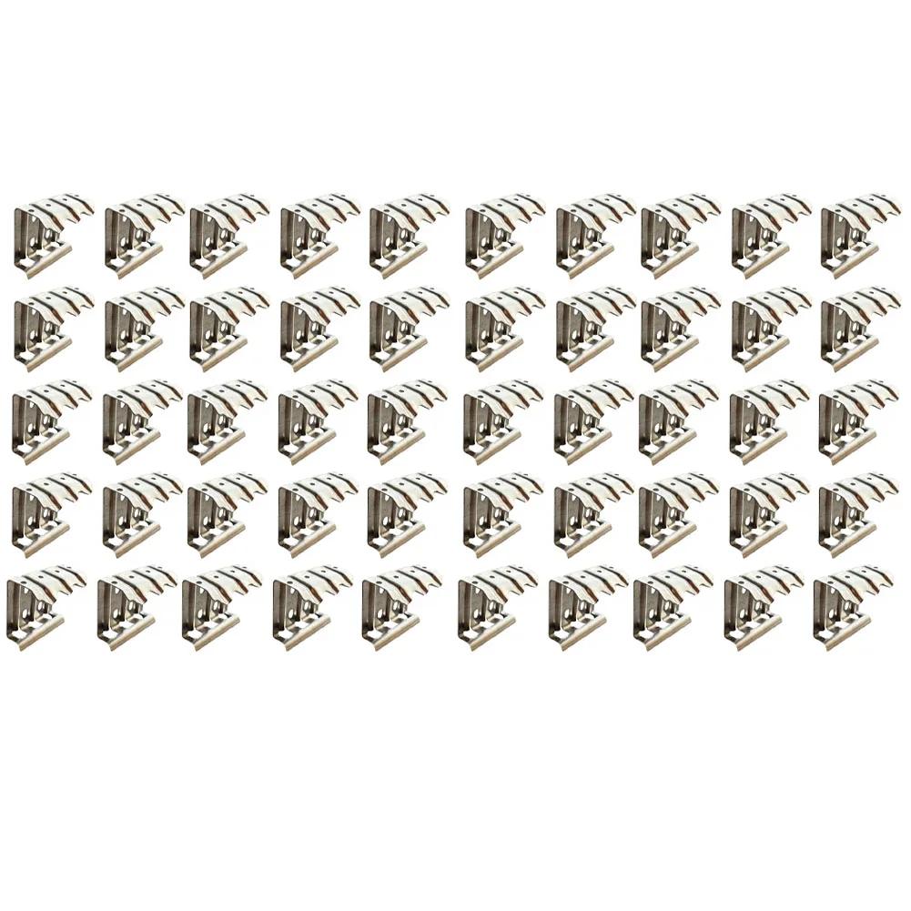 50pcs 304 Stainless Steel Water Guide Clips for Solar Panel Surfaces Designed To Reduce Maintenance and Enhance Water Management