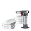 Set pentru creme brulee Kuchenprofi Deluxe, 7 buc., arzător + 6 boluri din porțelan