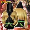 Japan Anime JoJo's Bizarre Adventure 3D Print Dragkedja Huvtröjor Cosplay Mode Huvtröjor Jacka
