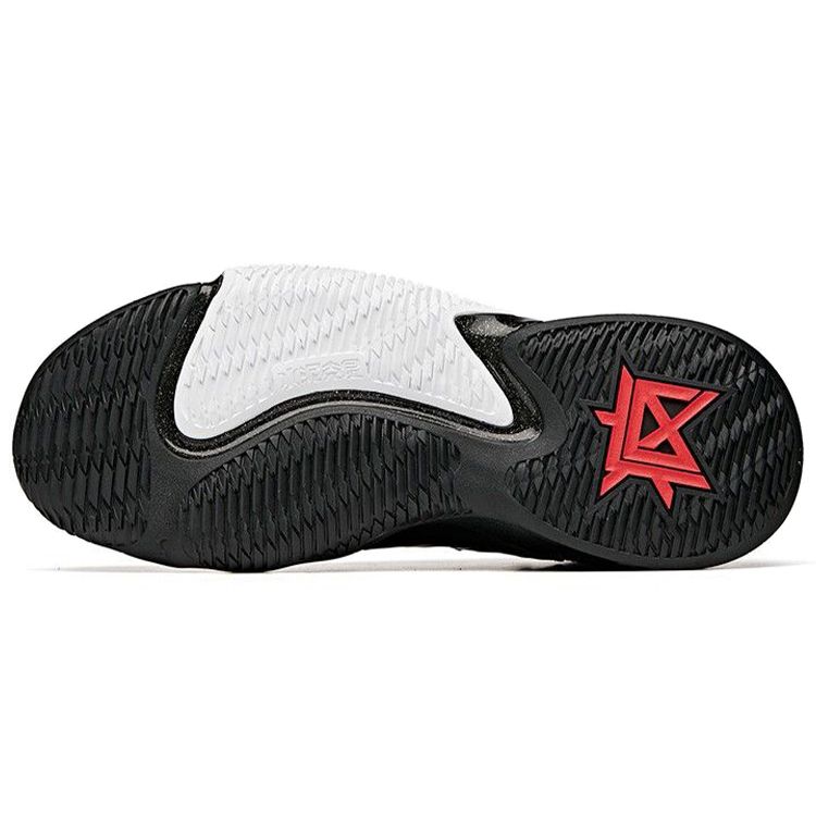 Anta Marvel X Venom Samarbeid Bølge 2 Støtdemping Sklisikre Slitesterke Høytopp Basketballsko Herre joggesko Svart Hvit 112031602S-6